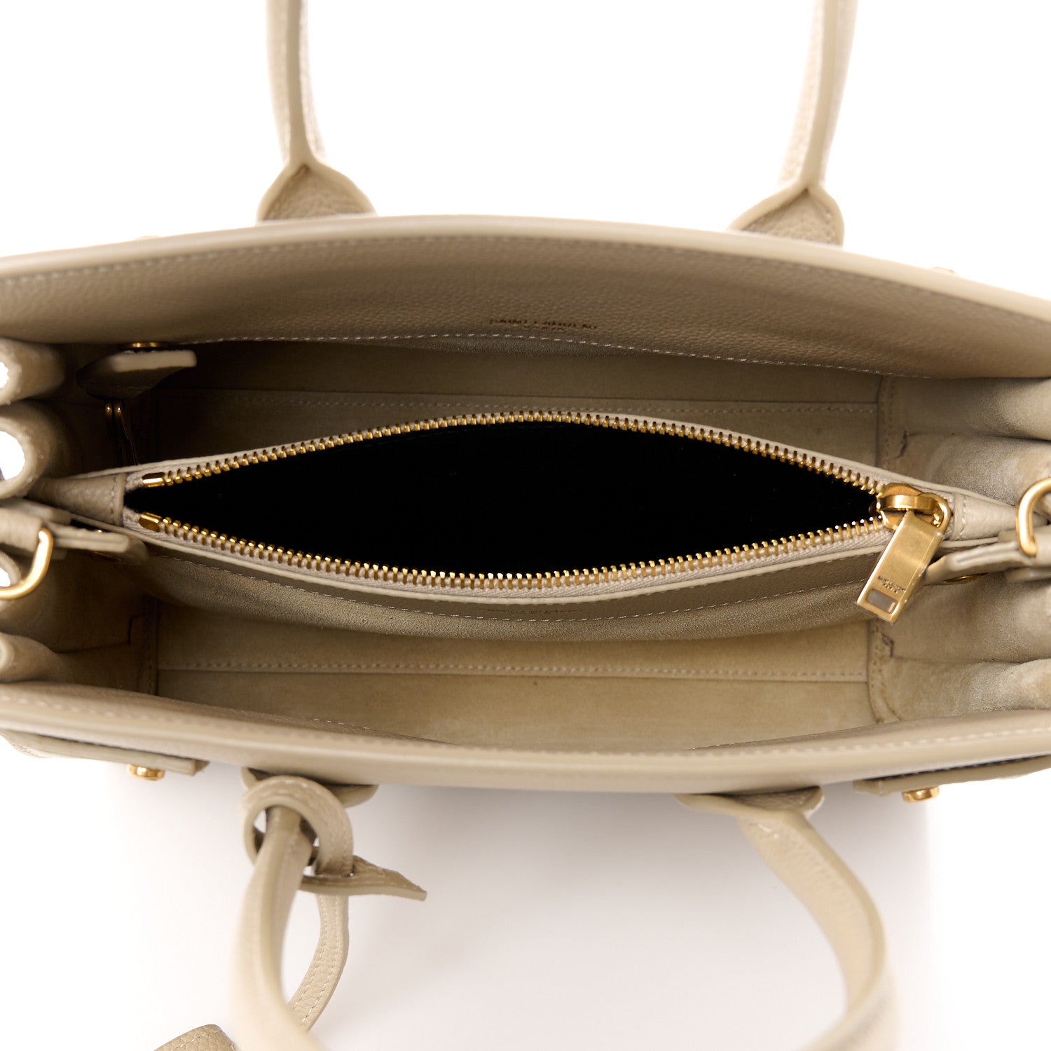 Saint Laurent Grained Calfskin Baby Sac De Jour Souple Sea Salt 5 of 12