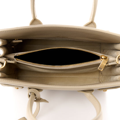 Saint Laurent Grained Calfskin Baby Sac De Jour Souple Sea Salt 5 of 12