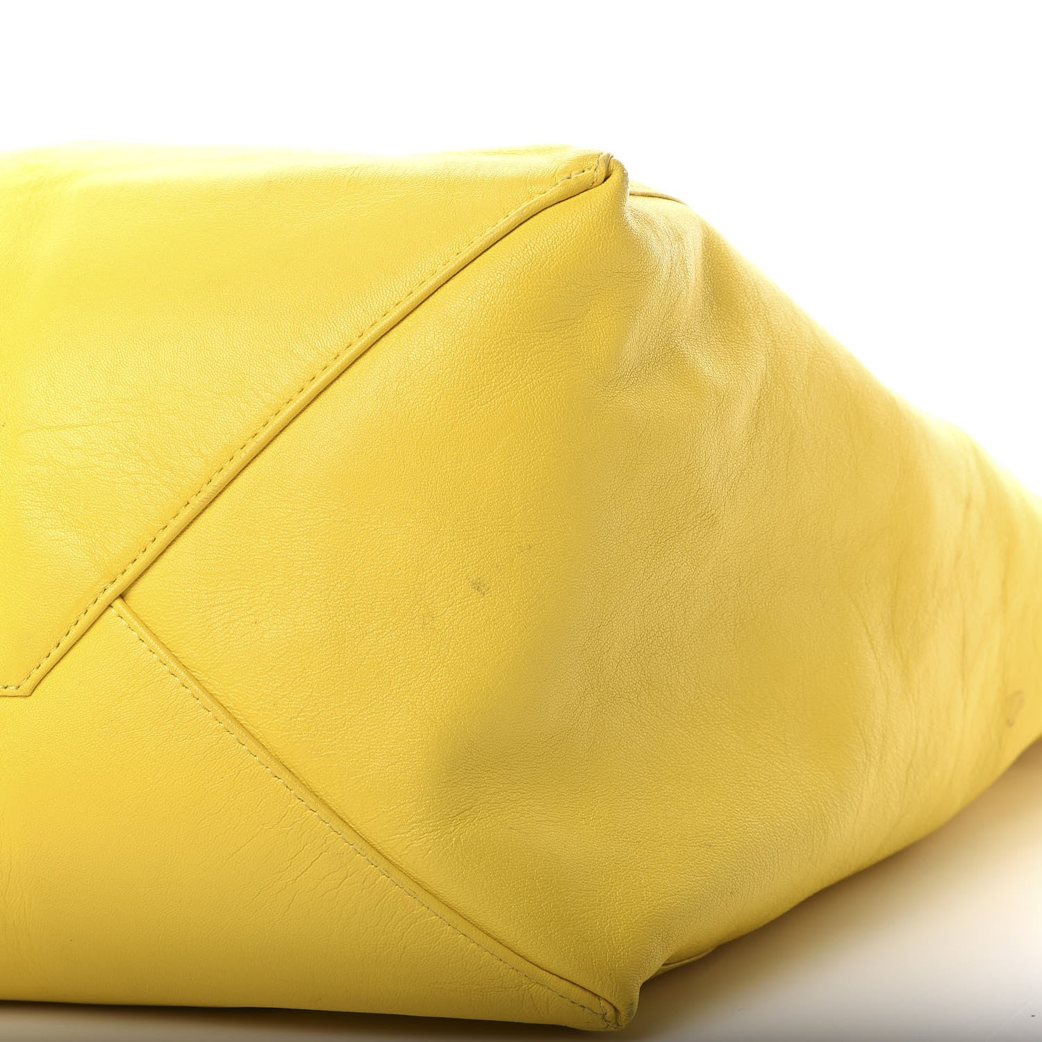 Celine Lambskin Horizontal Cabas Sun Yellow 9 of 16