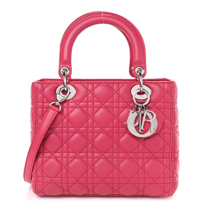 Christian Dior Lambskin Cannage Medium Lady Dior Pink 1 of 4