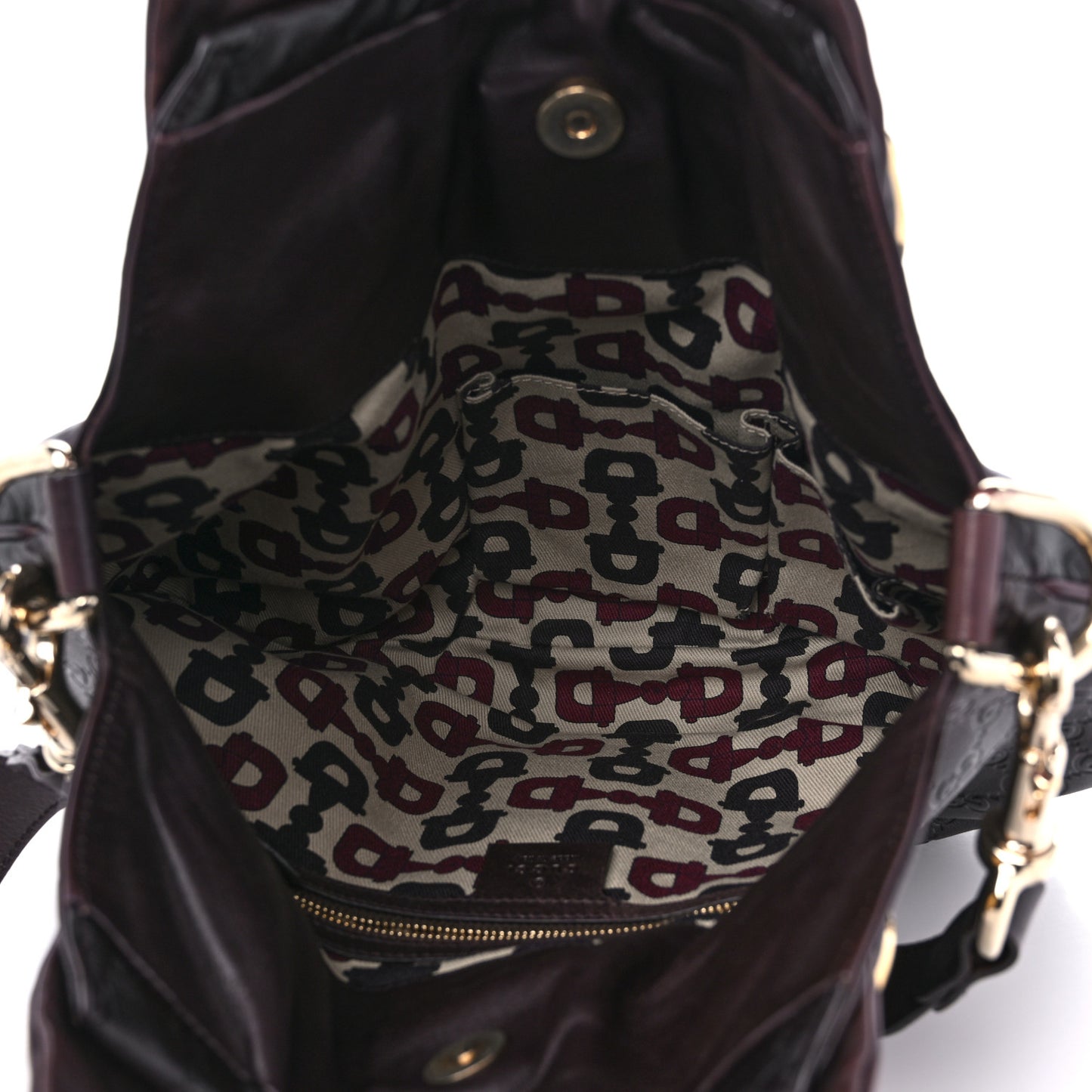 Guccissima Small Hysteria Top Handle Bag Chocolate