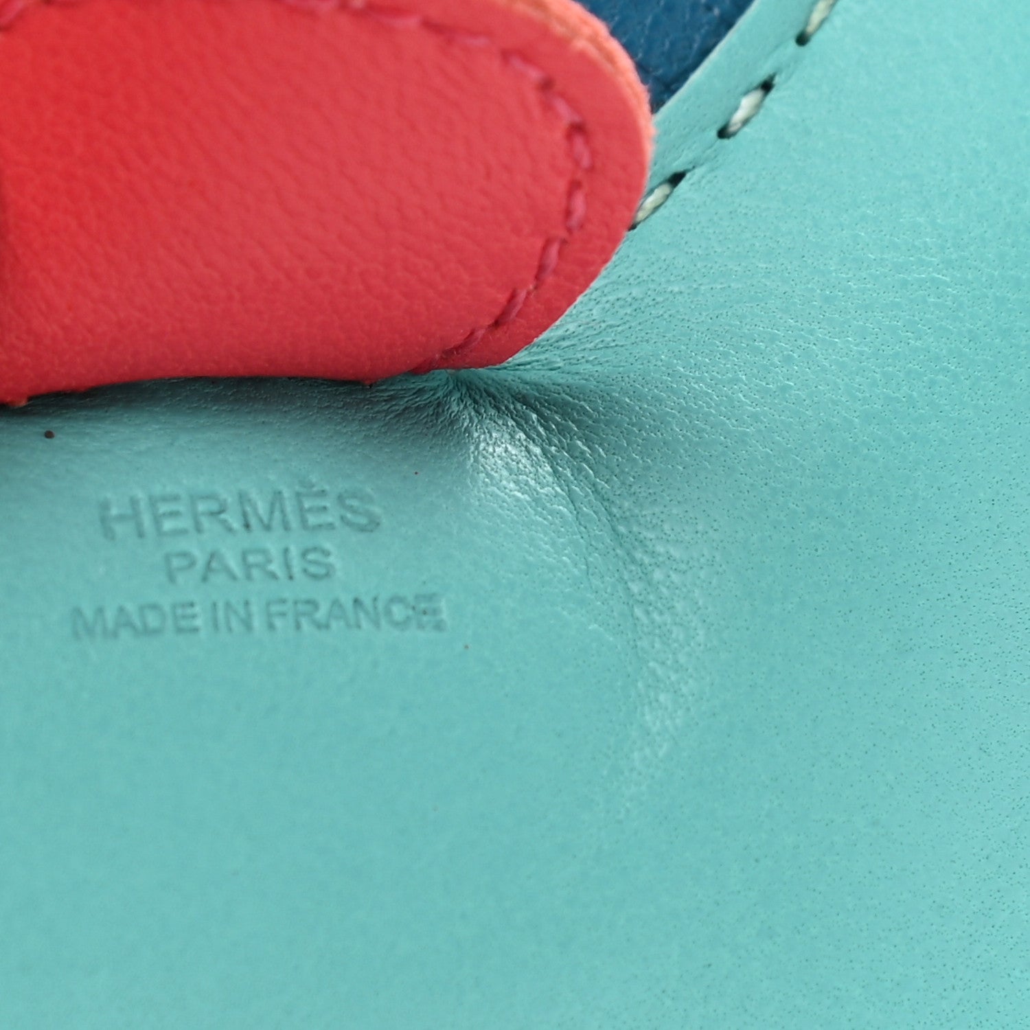 Hermes HHERMES Milo Lambskin Grigri Rodeo Horse Bag Charm PM Lagon Bleu Izmir Bougainvillea 3 of 4