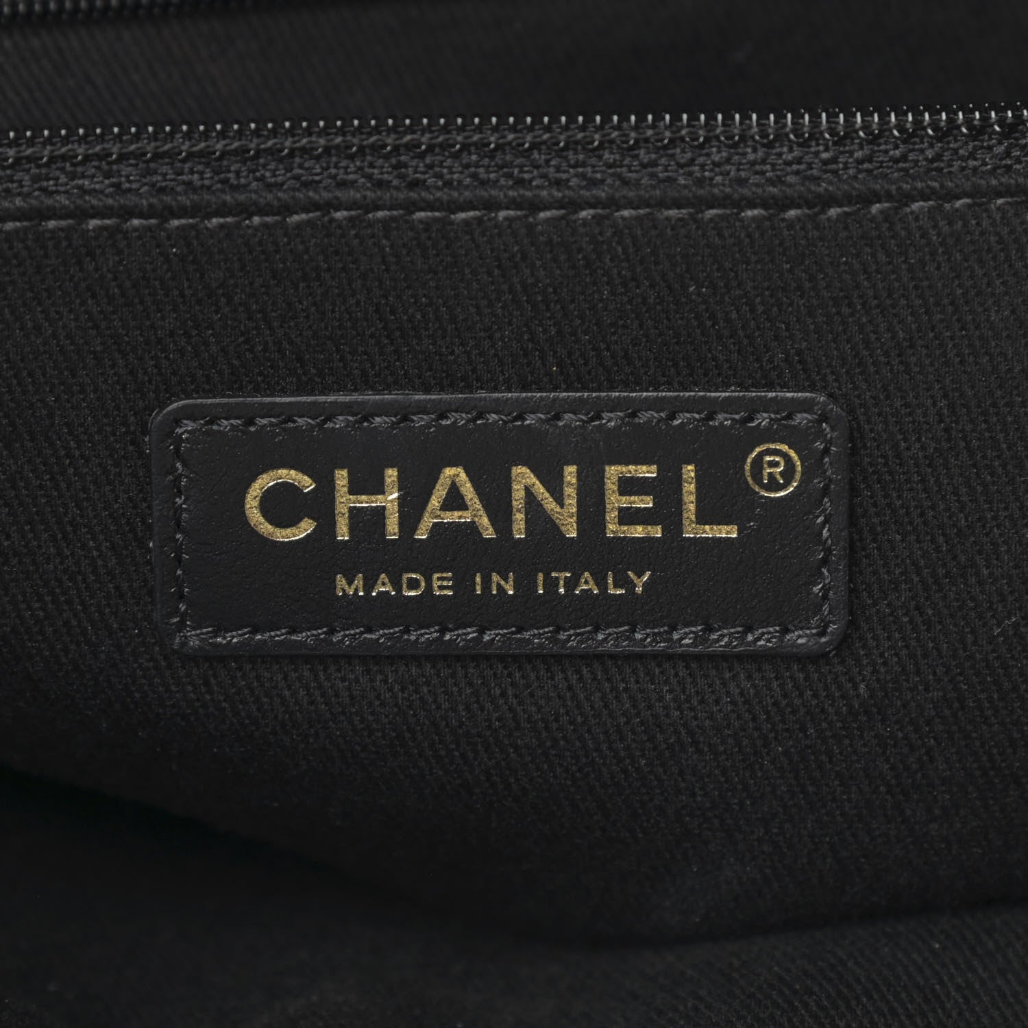 Chanel Caviar Stitched Large Shopping Tote Bag Black 7 of 14