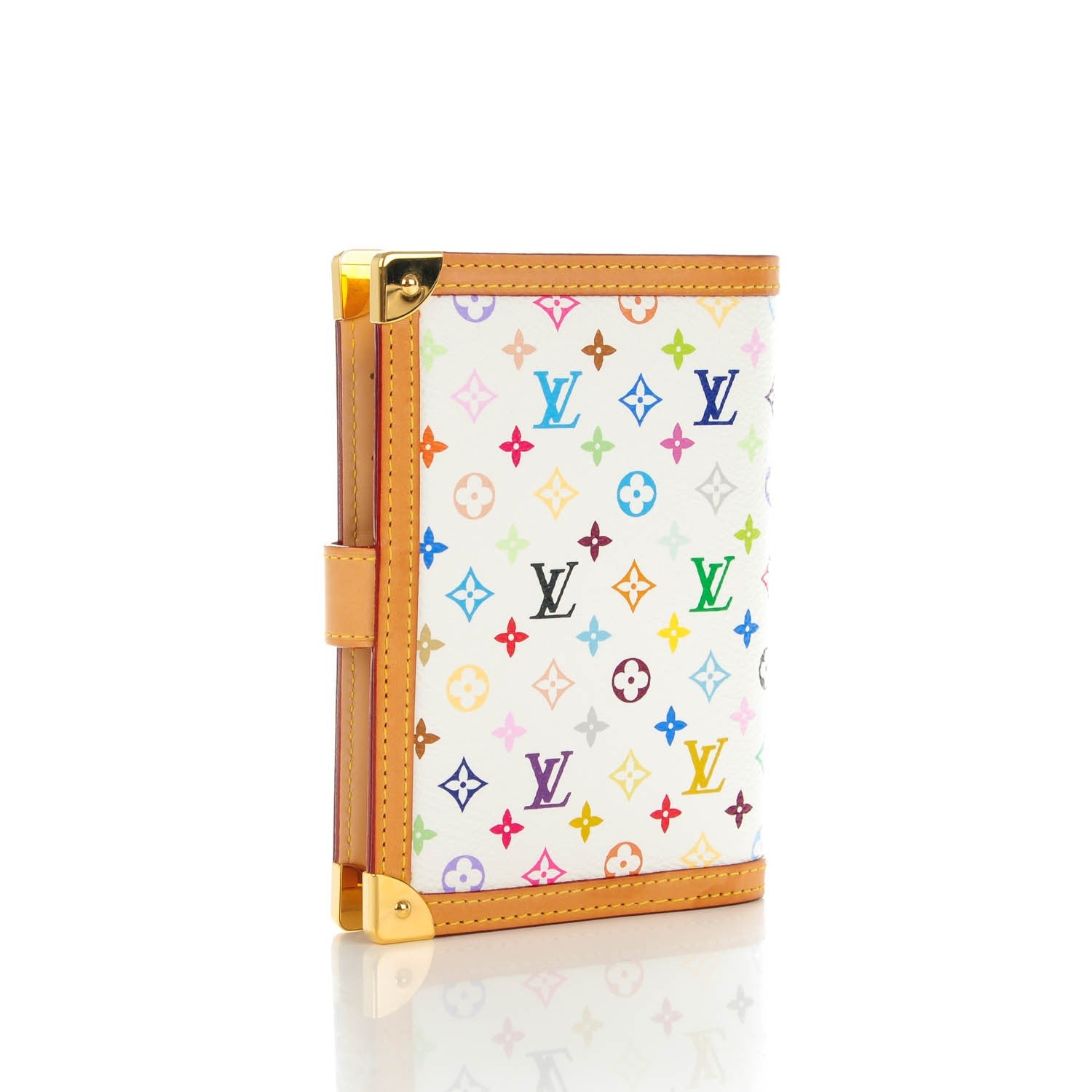 Louis Vuitton Monogram Multicolor Small Ring Agenda Cover White 3 of 7