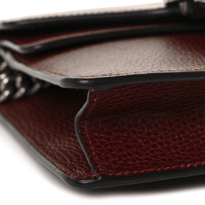Gucci Dollar Calfskin Crystal Mini Dionysus Shoulder Bag Vintage Bordeaux 8 of 9