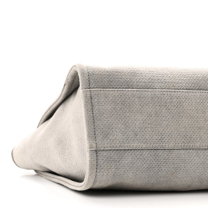 Chanel Mixed Fibers Small Deauville Tote Light Grey 9 of 10