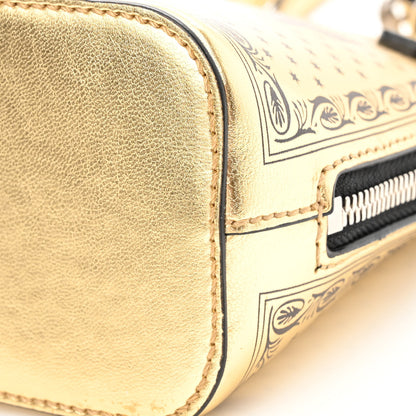Gucci X SEGA Calfskin GUCCY Stars Mini Dome Shoulder Bag Gold 10 of 10