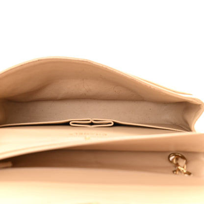Chanel Caviar Quilted Medium Double Flap Beige 4 of 13