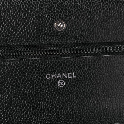 Chanel Caviar Quilted Wallet On Chain WOC Black 7 of 11