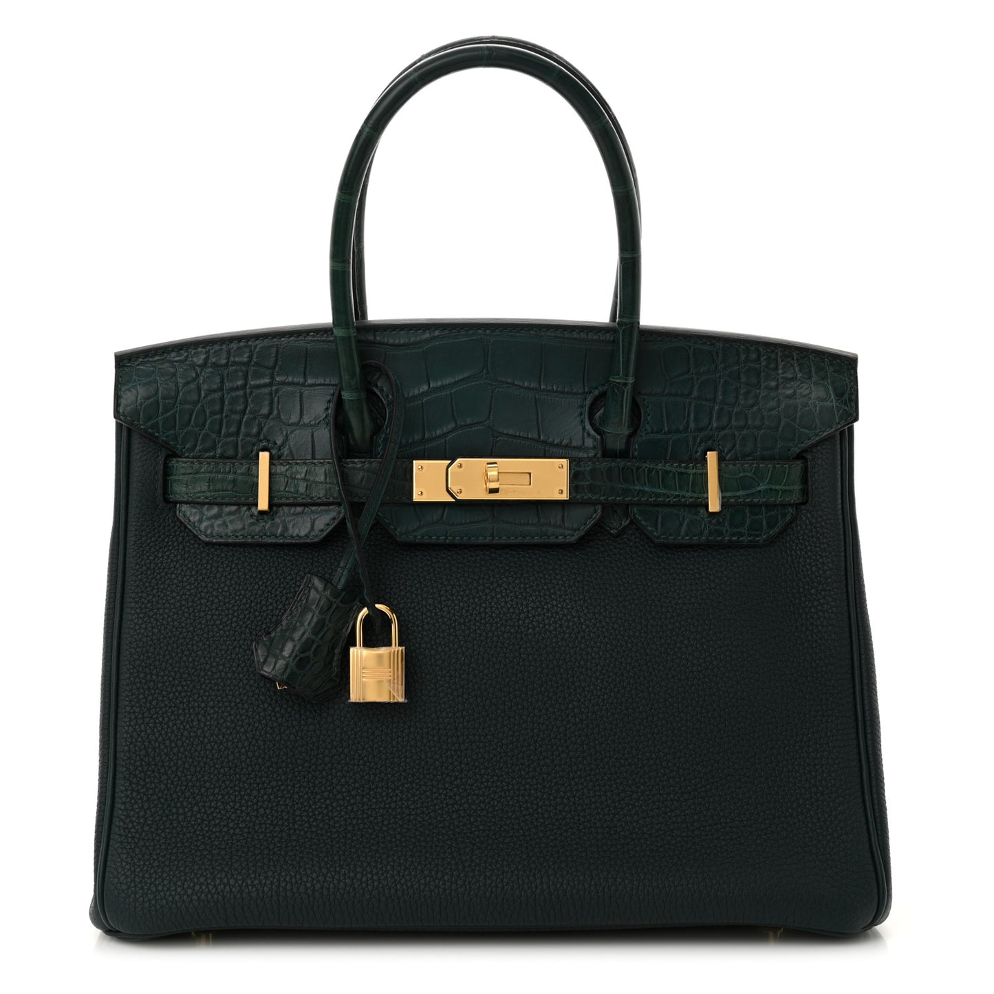 Togo Matte Alligator Birkin Touch 30 Vert Cypress