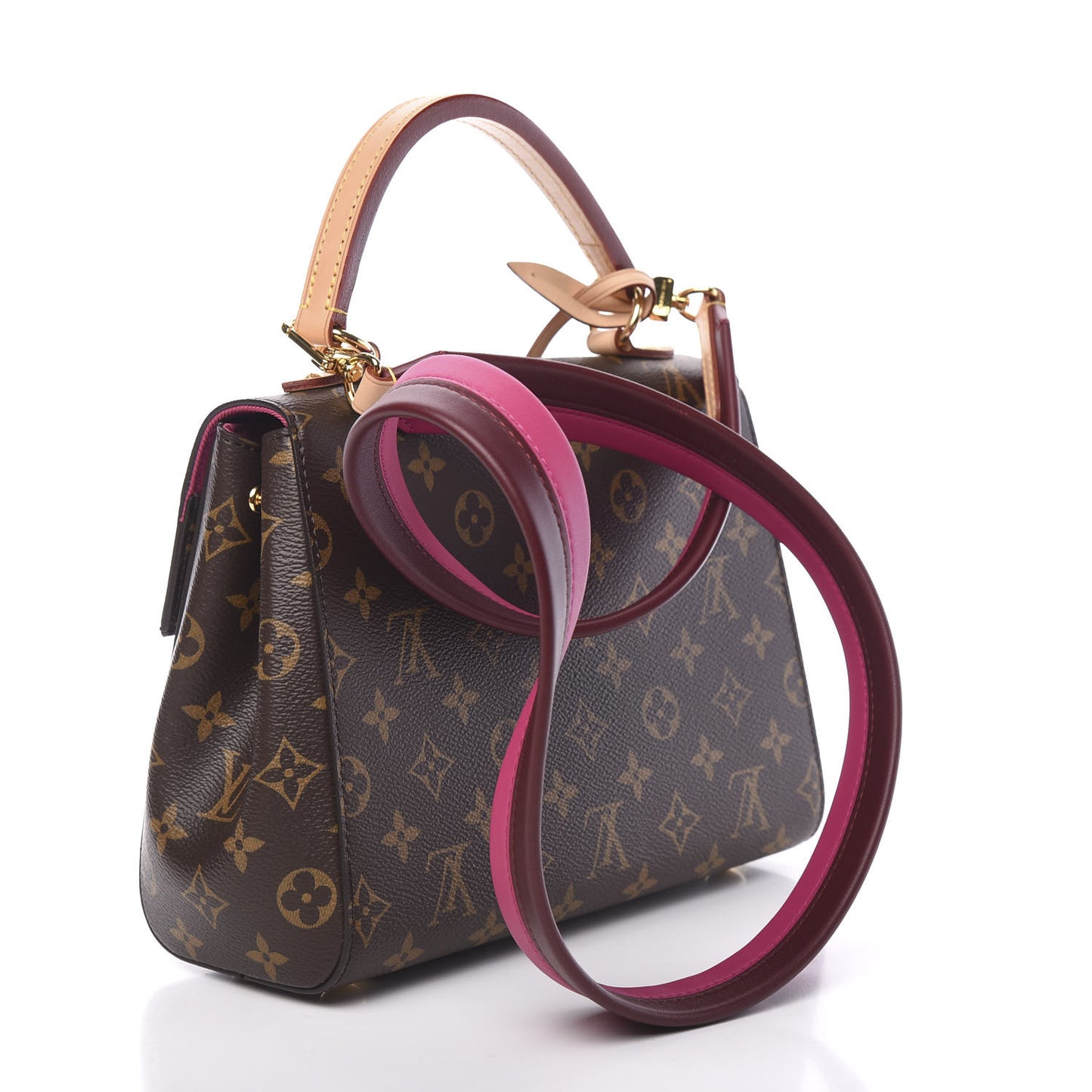 Monogram Cluny BB Bordeaux Fuchsia