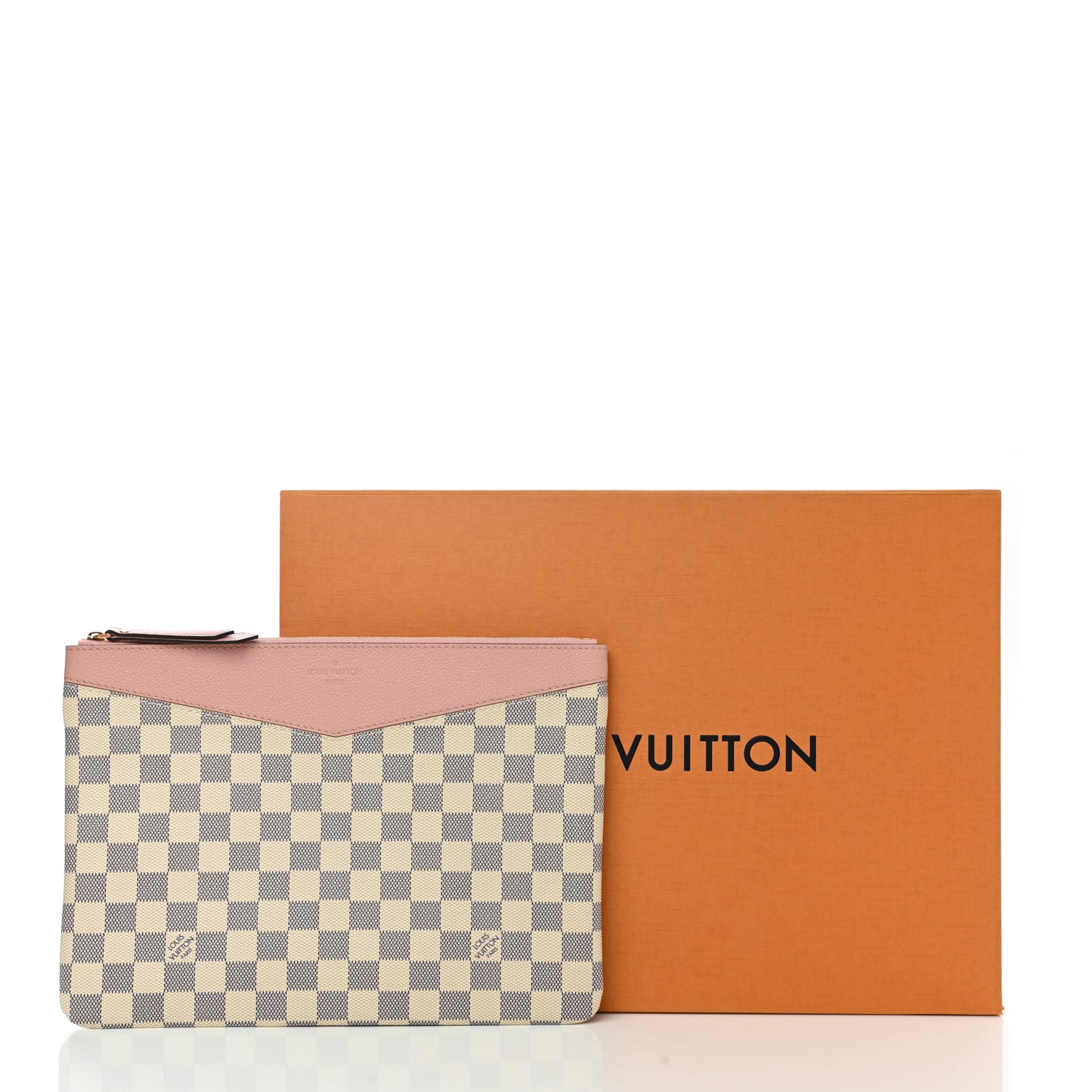 Damier Azur Daily Pouch Rose Poudre