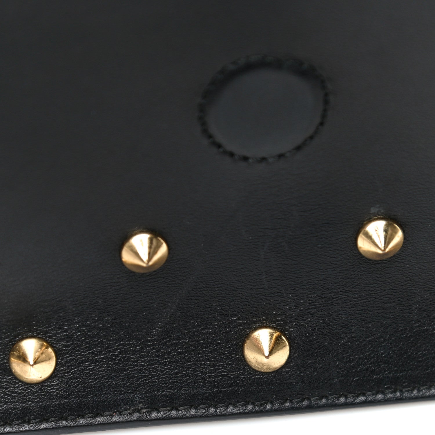 Alexander McQueen Calfskin Studded Small Padlock Crossbody Bag Black 6 of 21