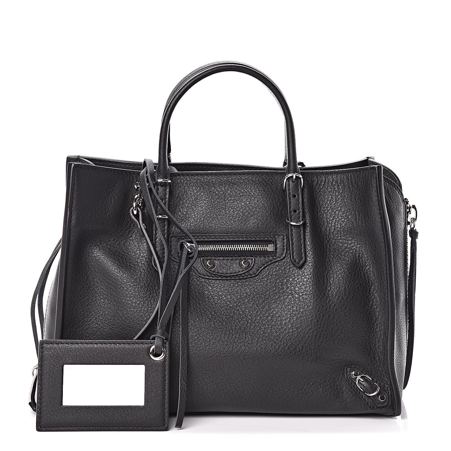 Balenciaga Veau Papier A6 Zip Around Tote Black 1 of 9