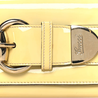 Gucci Patent Romy Clutch Off White 8 of 14