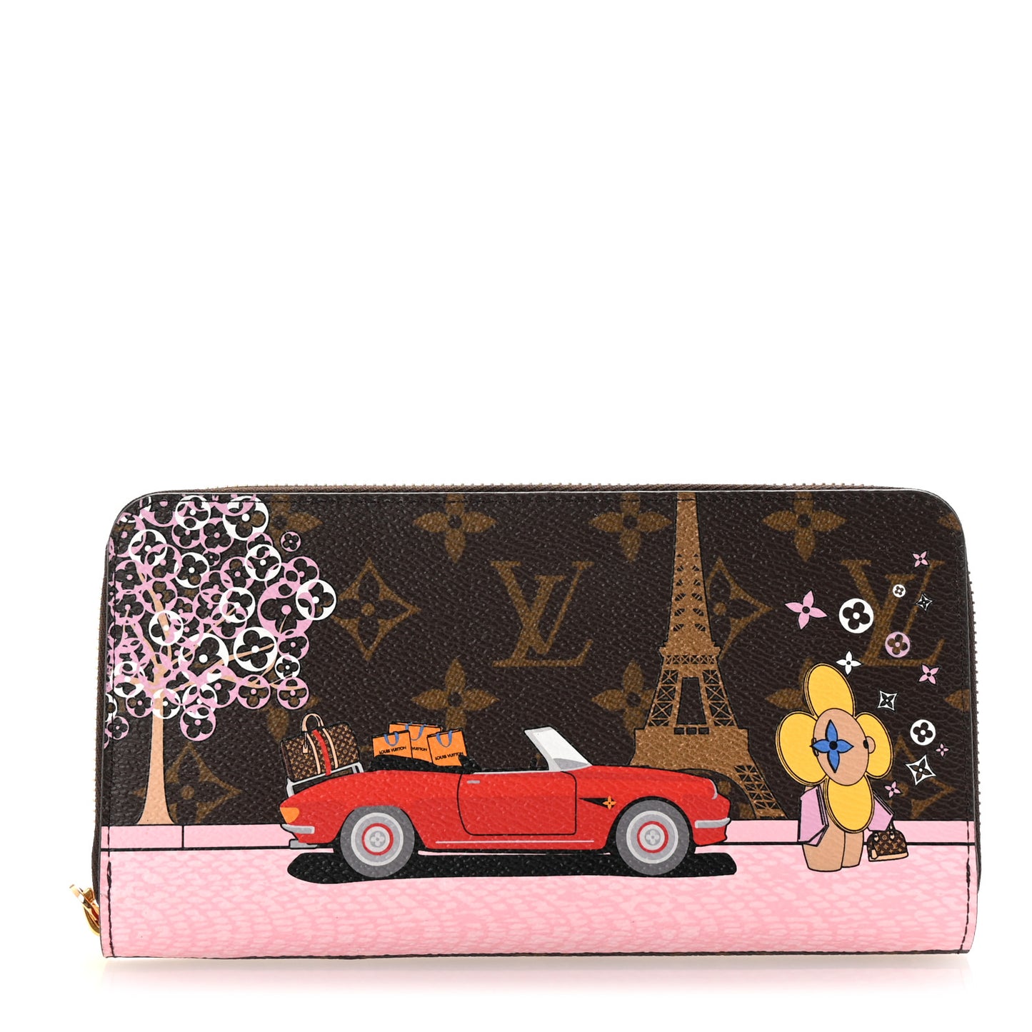 Monogram 2019 Christmas Animation Zippy Wallet