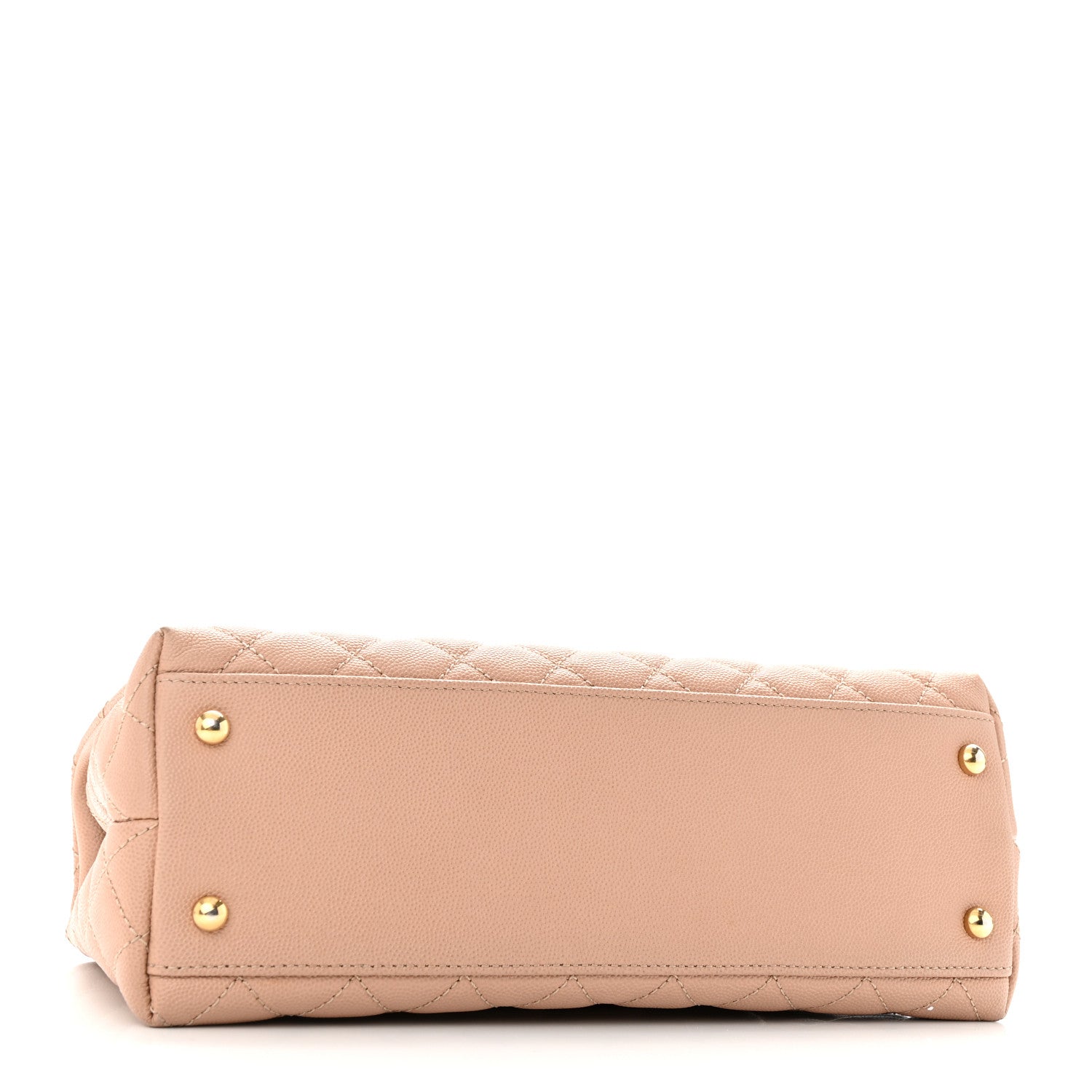 Chanel Caviar Lizard Embossed Quilted Small Coco Handle Flap Beige 4 of 10