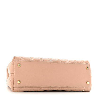 Chanel Caviar Lizard Embossed Quilted Small Coco Handle Flap Beige 4 of 10