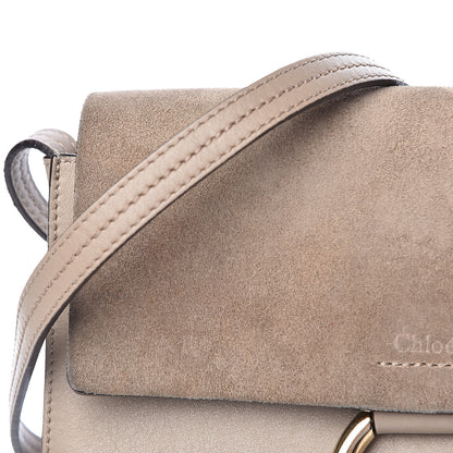 Chloe Suede Calfskin Small Faye Shoulder Bag Motty Grey 18 of 18