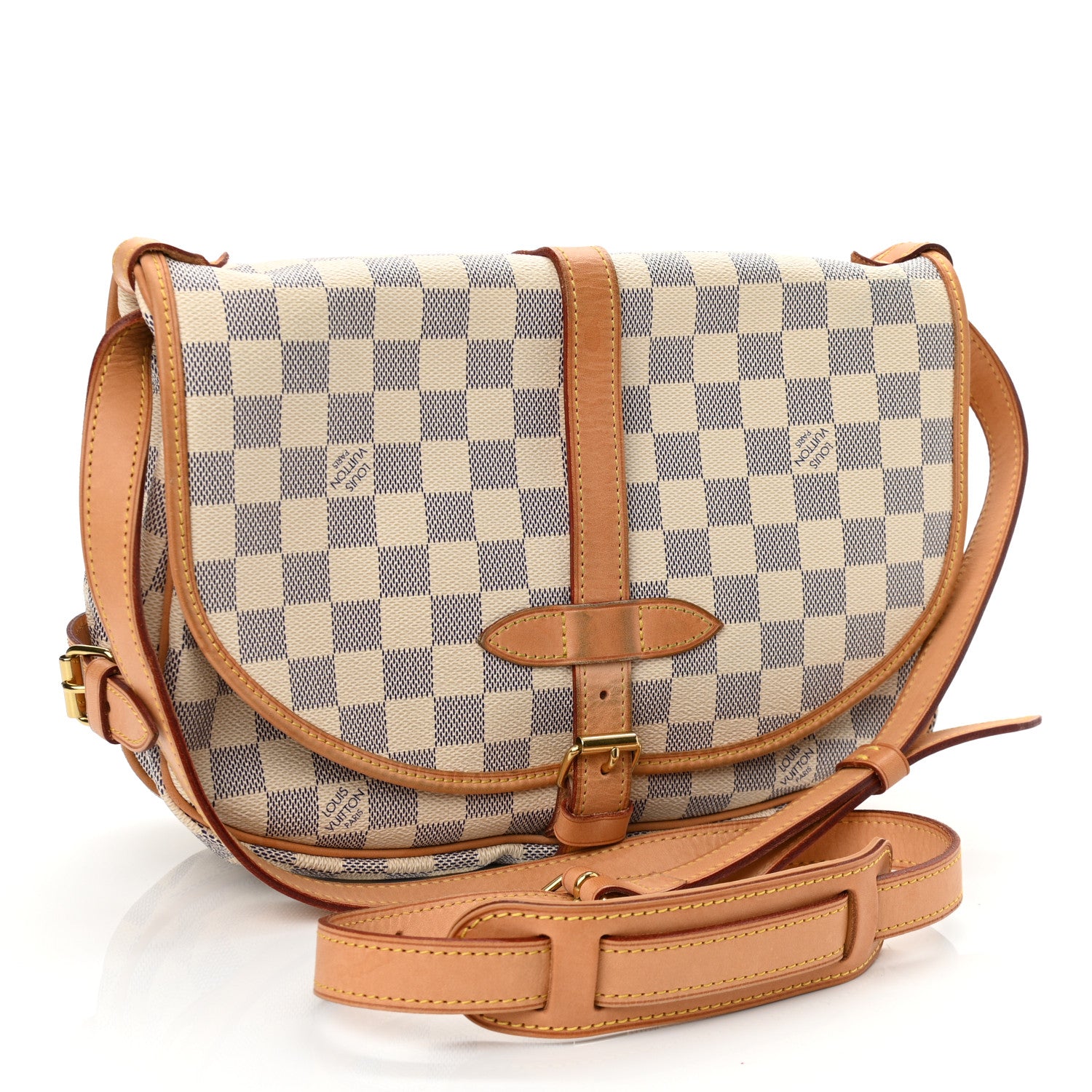 Louis Vuitton Damier Azur Saumur MM 3 of 11