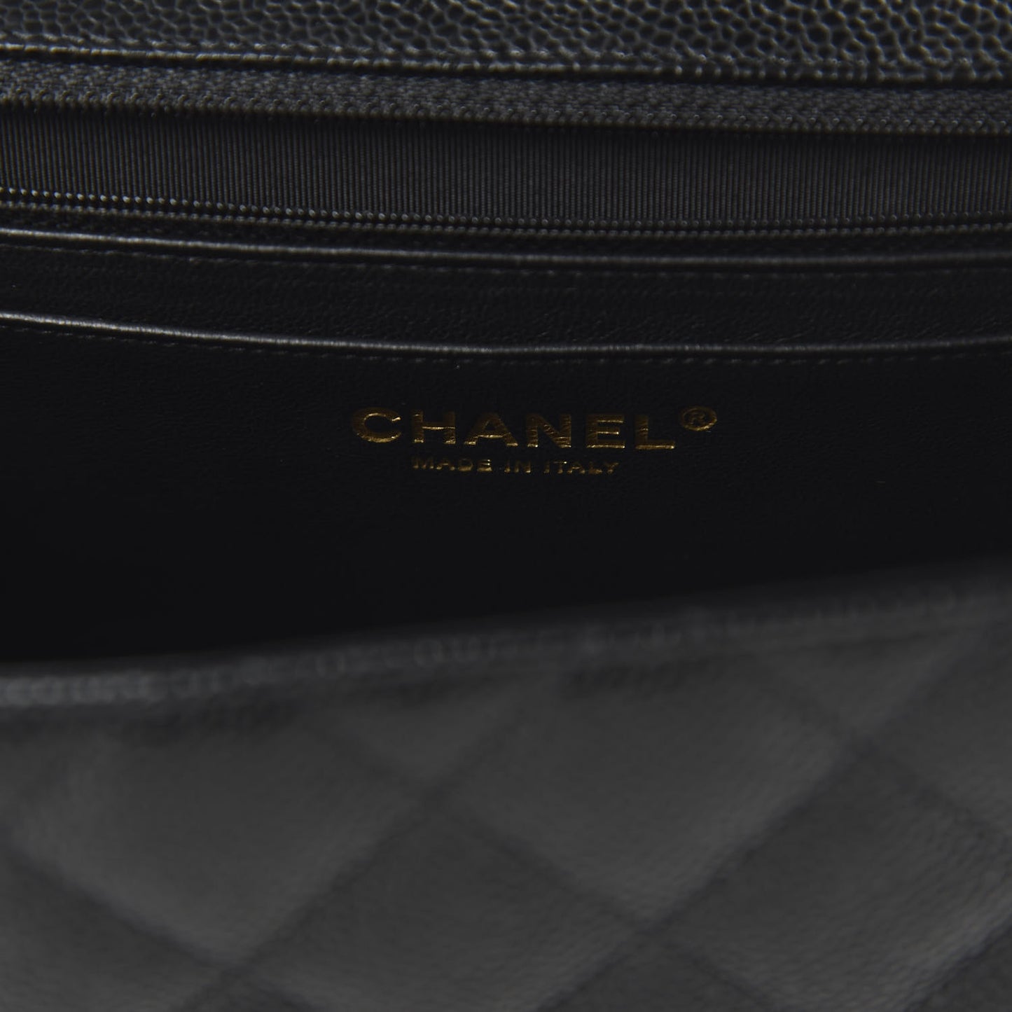 Caviar Quilted Jumbo Single Flap Black