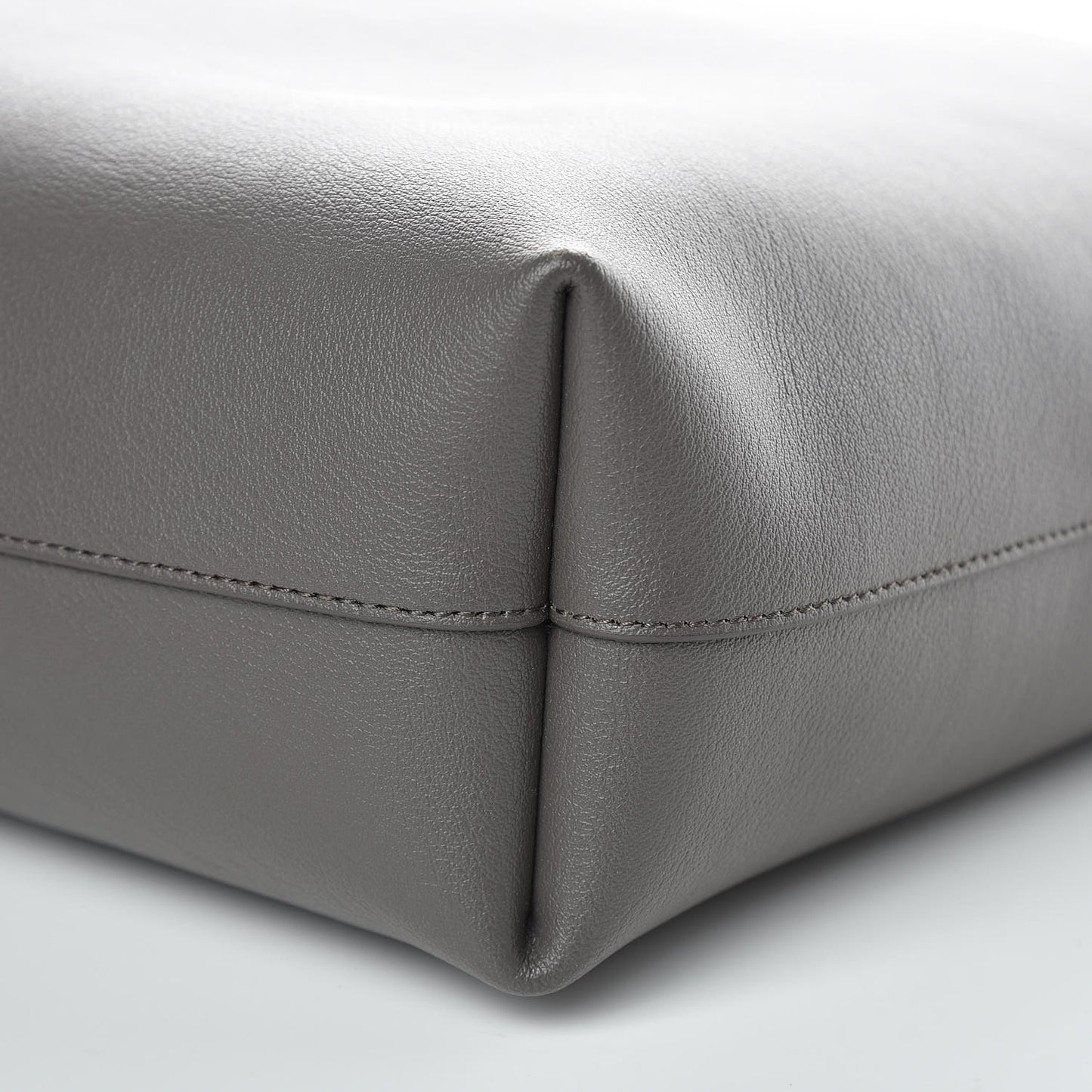 Calfskin Medium Shopping Tote Fog