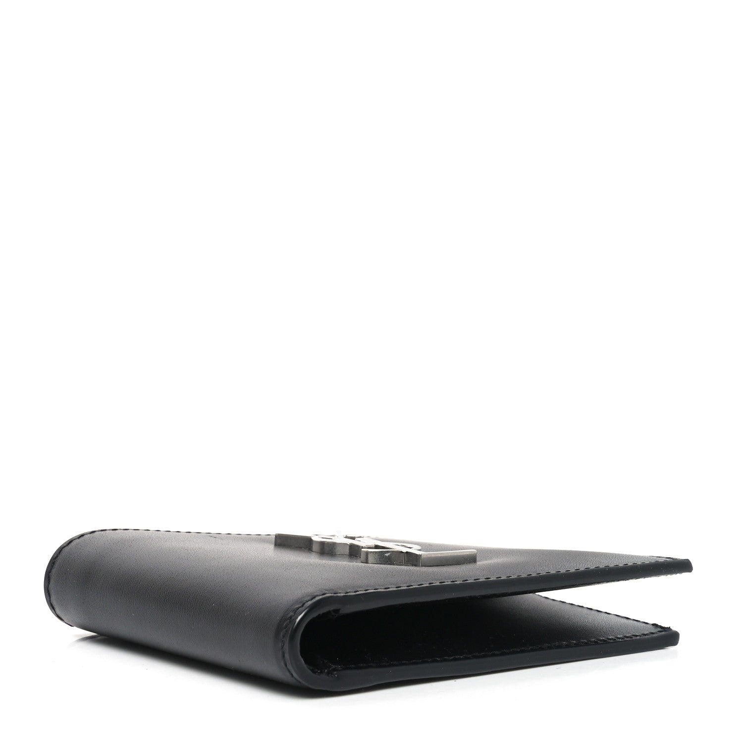 Saint Laurent Smooth Calfskin Monogram East West Wallet Black 4 of 6