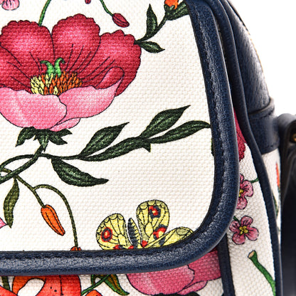 Gucci Canvas Flora Floral Shoulder Bag White Blue Agata Mulitcolor 11 of 11