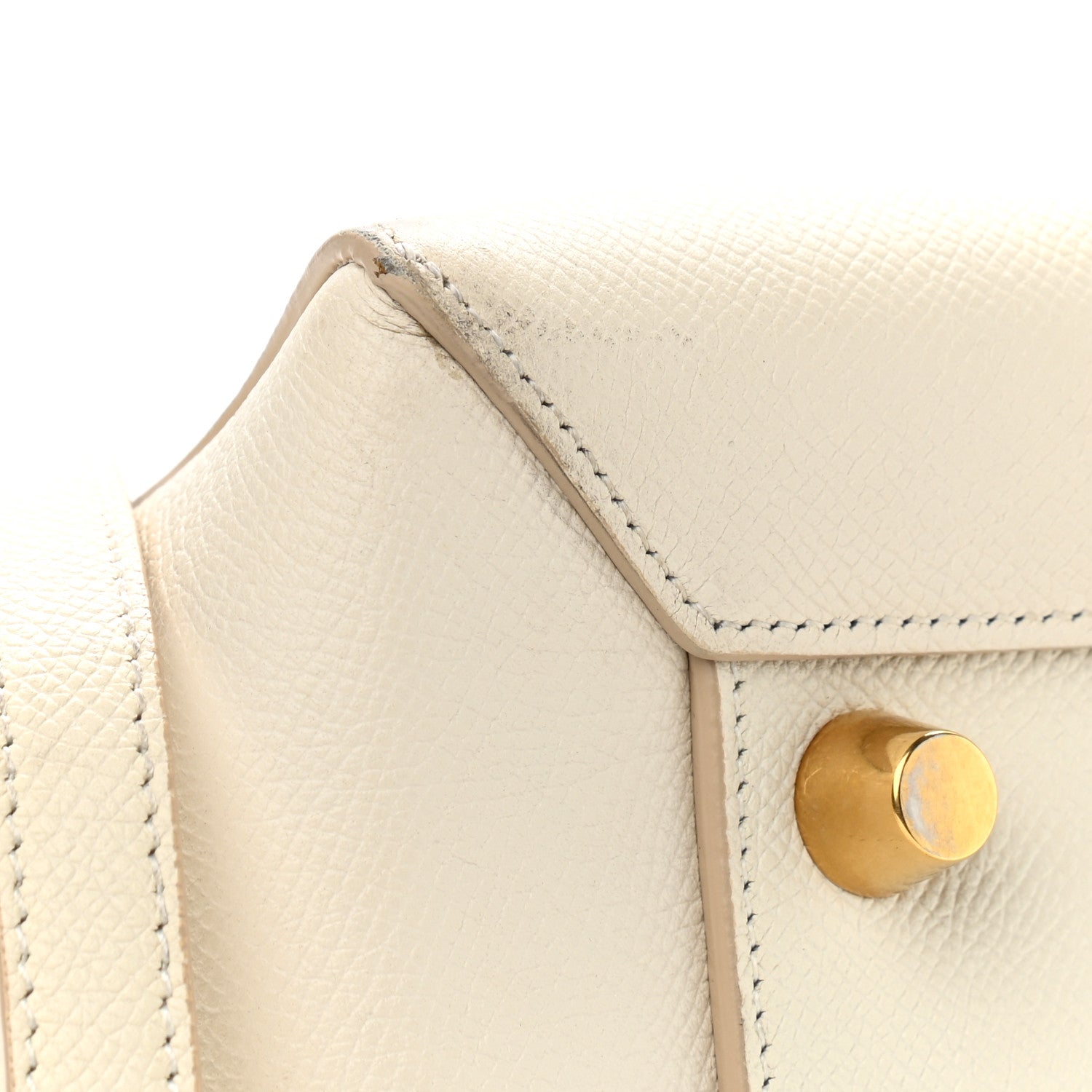 Celine Grained Calfskin Mini Belt Bag White 8 of 17