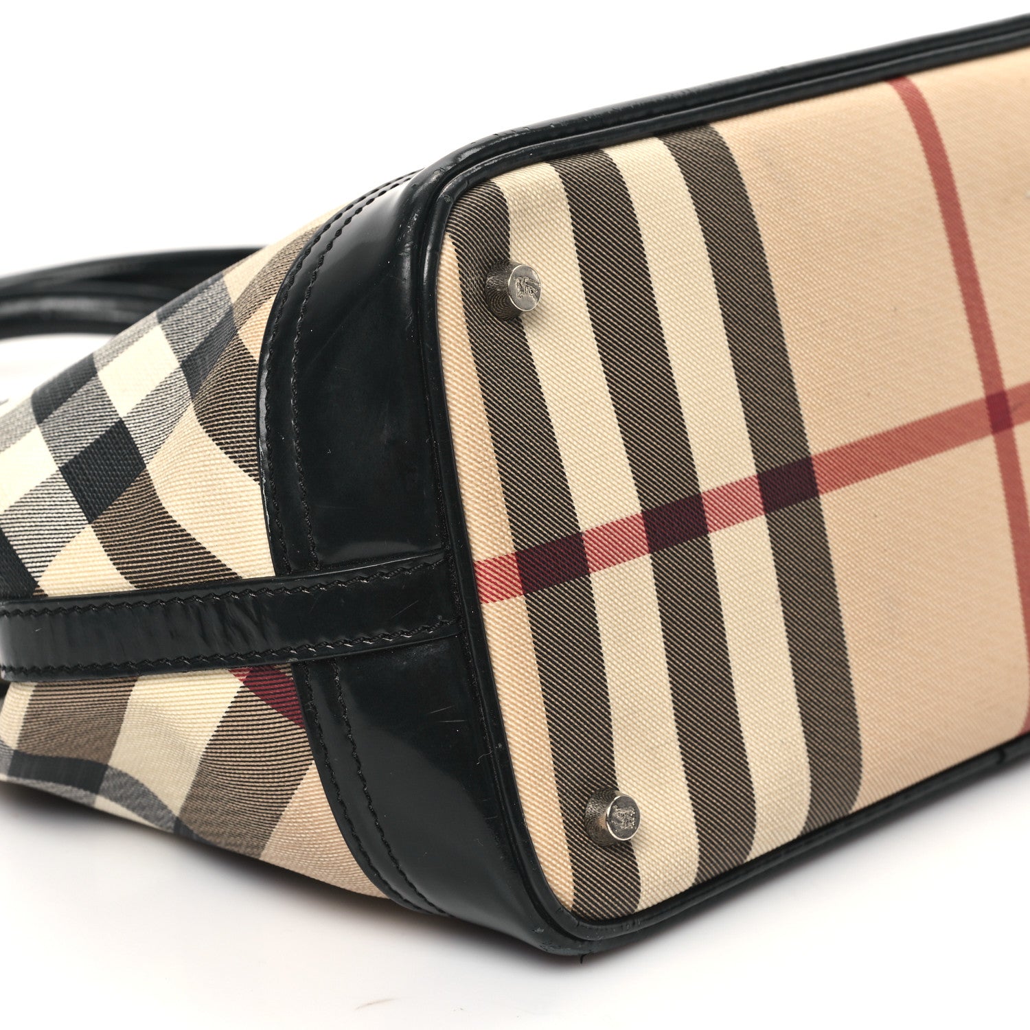 Burberry Nova Check Medium Tote Black 10 of 13