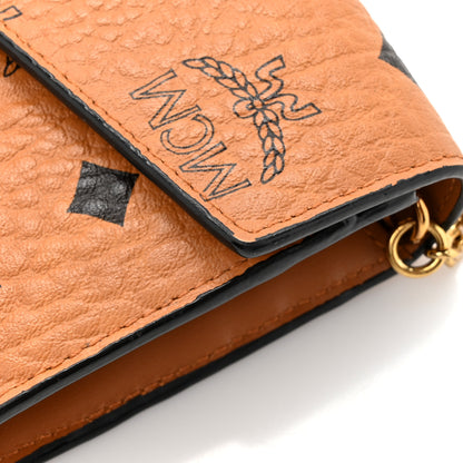 MCM Visetos Large Patricia Wallet On Chain Cognac 11 of 14