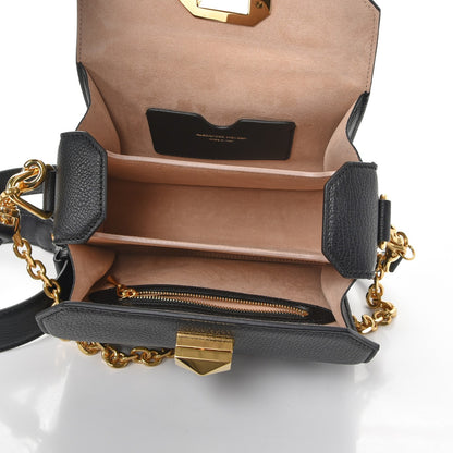 Alexander McQueen Silky Amish Grained Goatskin Box Shoulder Bag 16 Black 6 of 13
