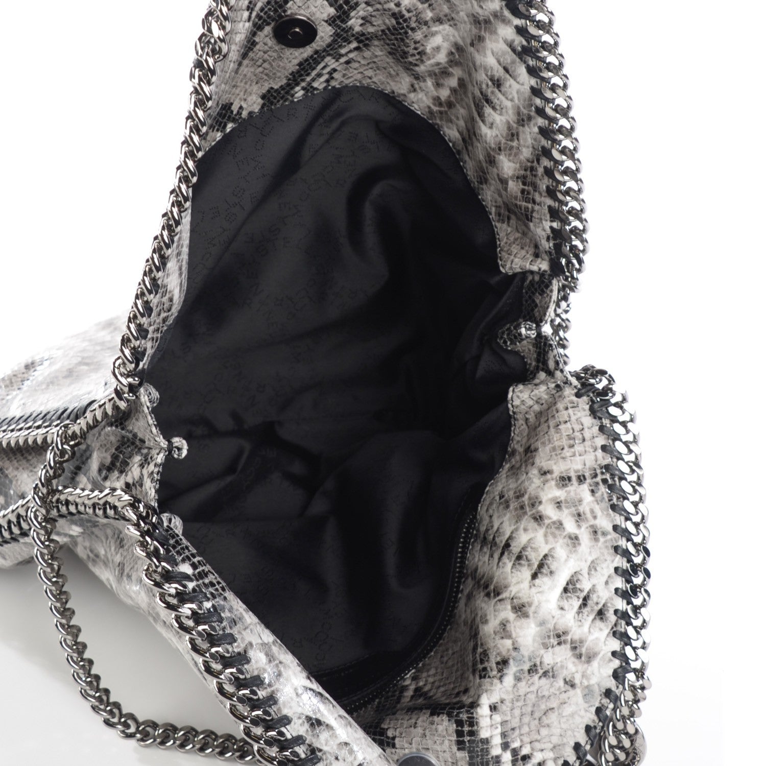 Stella McCartney Eco Python Big Falabella Tote Grey 5 of 9