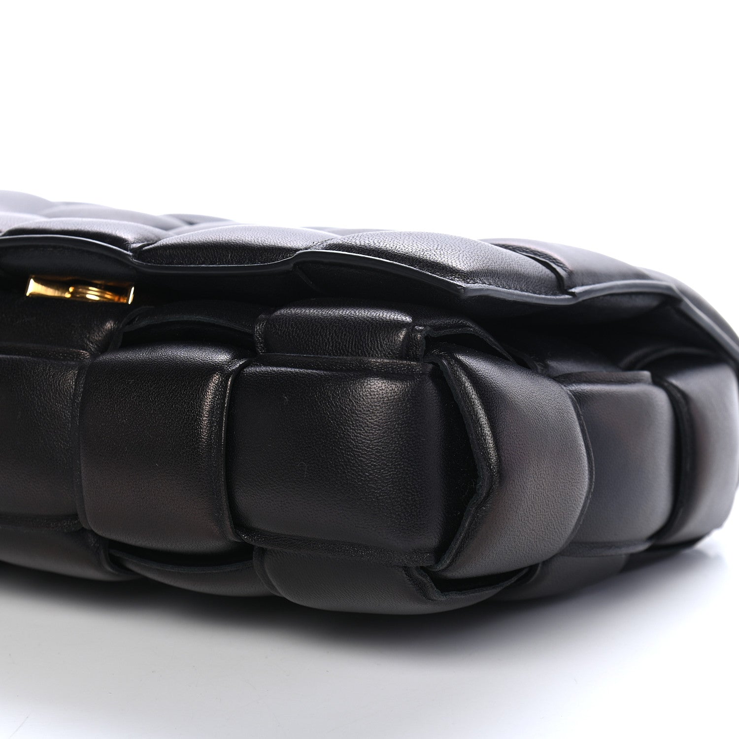 Bottega Veneta Lambskin Maxi Intreccio Padded Chain Cassette Crossbody Bag Black 8 of 8
