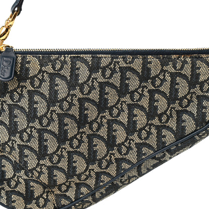 Christian Dior Monogram Mini Saddle Pochette Navy 8 of 10