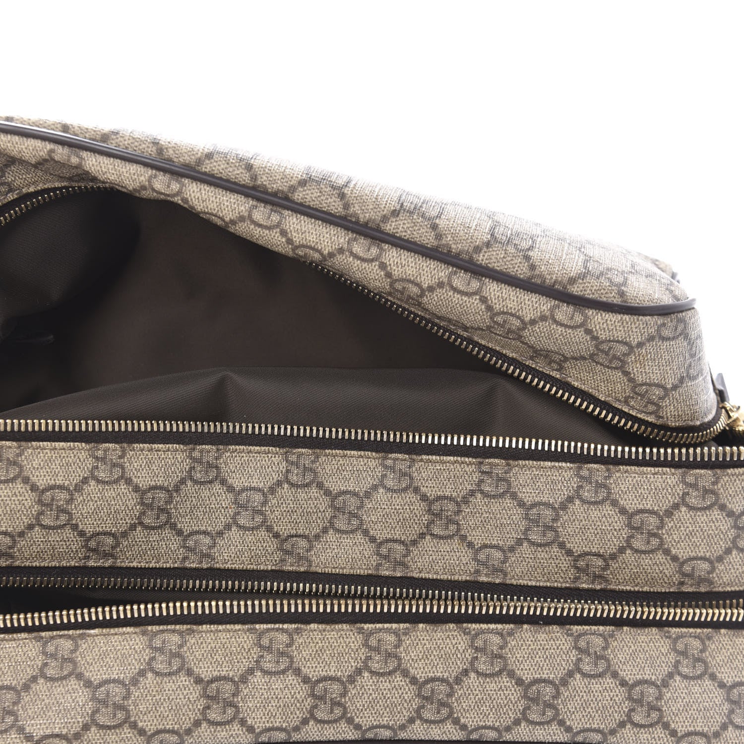 Gucci GG Supreme Monogram Toiletry Case Dark Brown 5 of 10