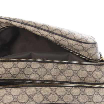 Gucci GG Supreme Monogram Toiletry Case Dark Brown 5 of 10