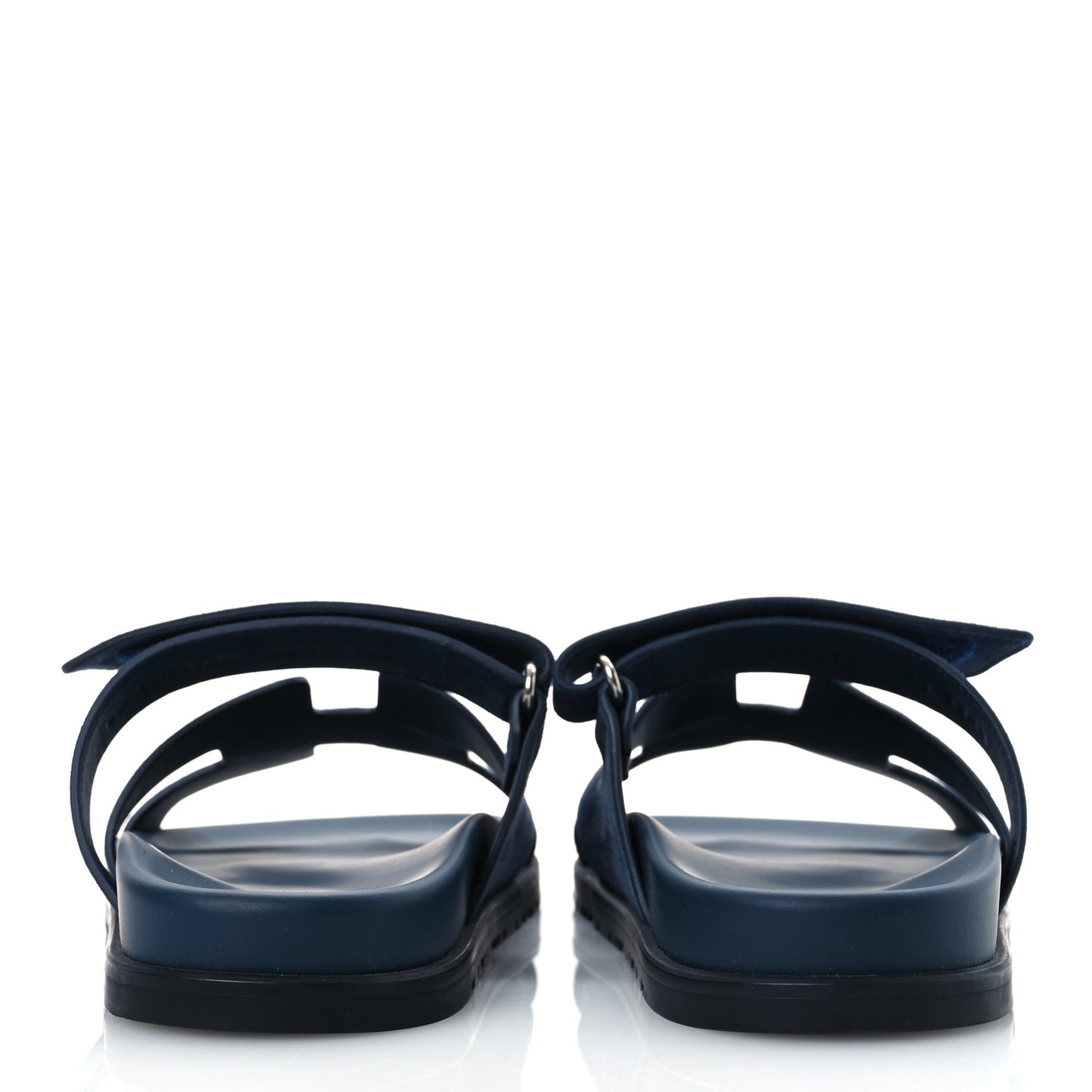 Suede Goatskin Womens Chypre Sandals 40.5 Bleu Celeste