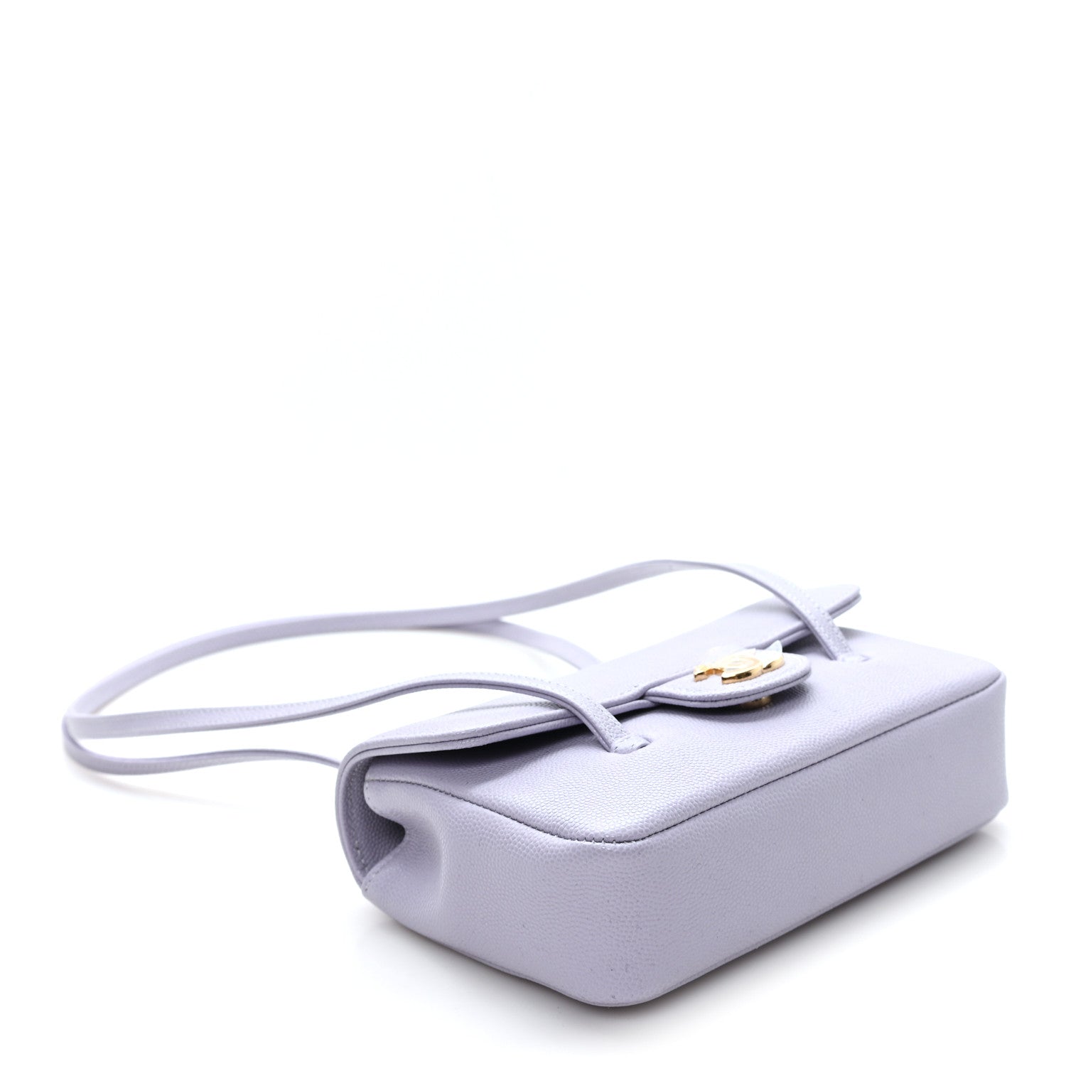 Chanel Shiny Caviar Mini Preppy Coco Shoulder Bag Purple 4 of 10