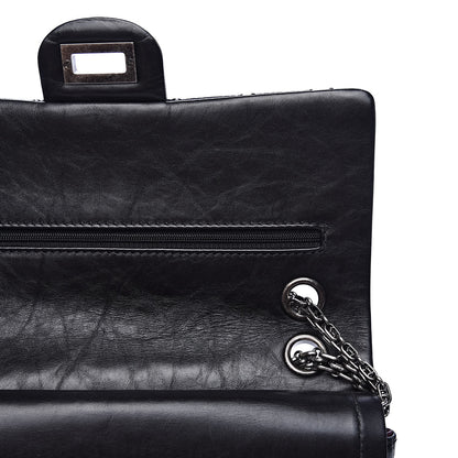 Chanel Aged Calfskin Quilted 2.55 Reissue 225 Flap Black 10 of 16
