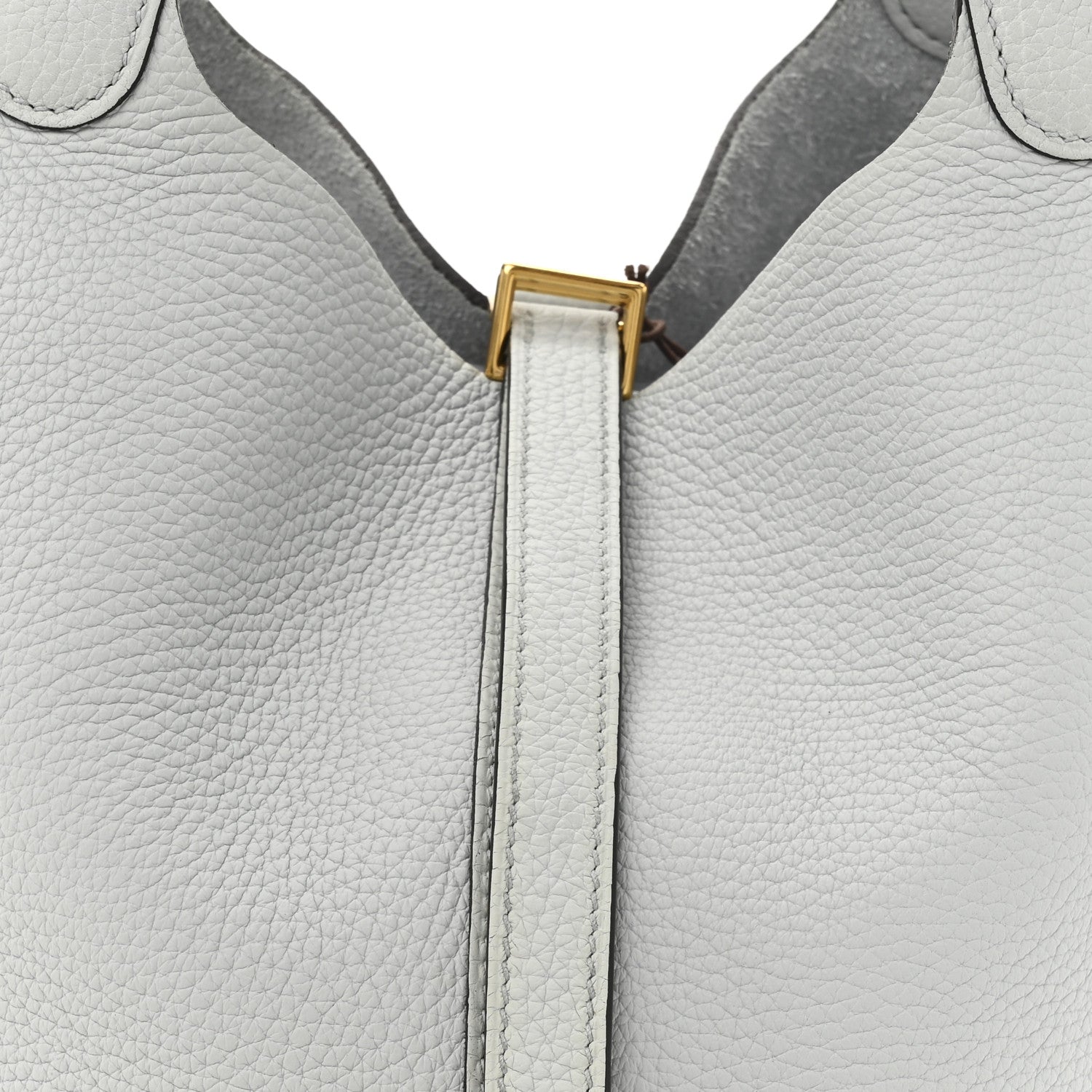 Hermes Taurillon Clemence Picotin Lock 22 MM Bleu Pale 8 of 10