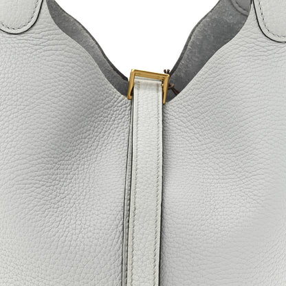 Hermes Taurillon Clemence Picotin Lock 22 MM Bleu Pale 8 of 10