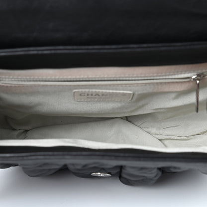 Chanel Washed Lambskin Quilted Medium Chain Around Messenger Black 5 of 10