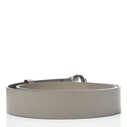 Gucci Selleria Calfskin Nickel Interlocking G 37mm Belt 85 34 Rocky 2 of 9