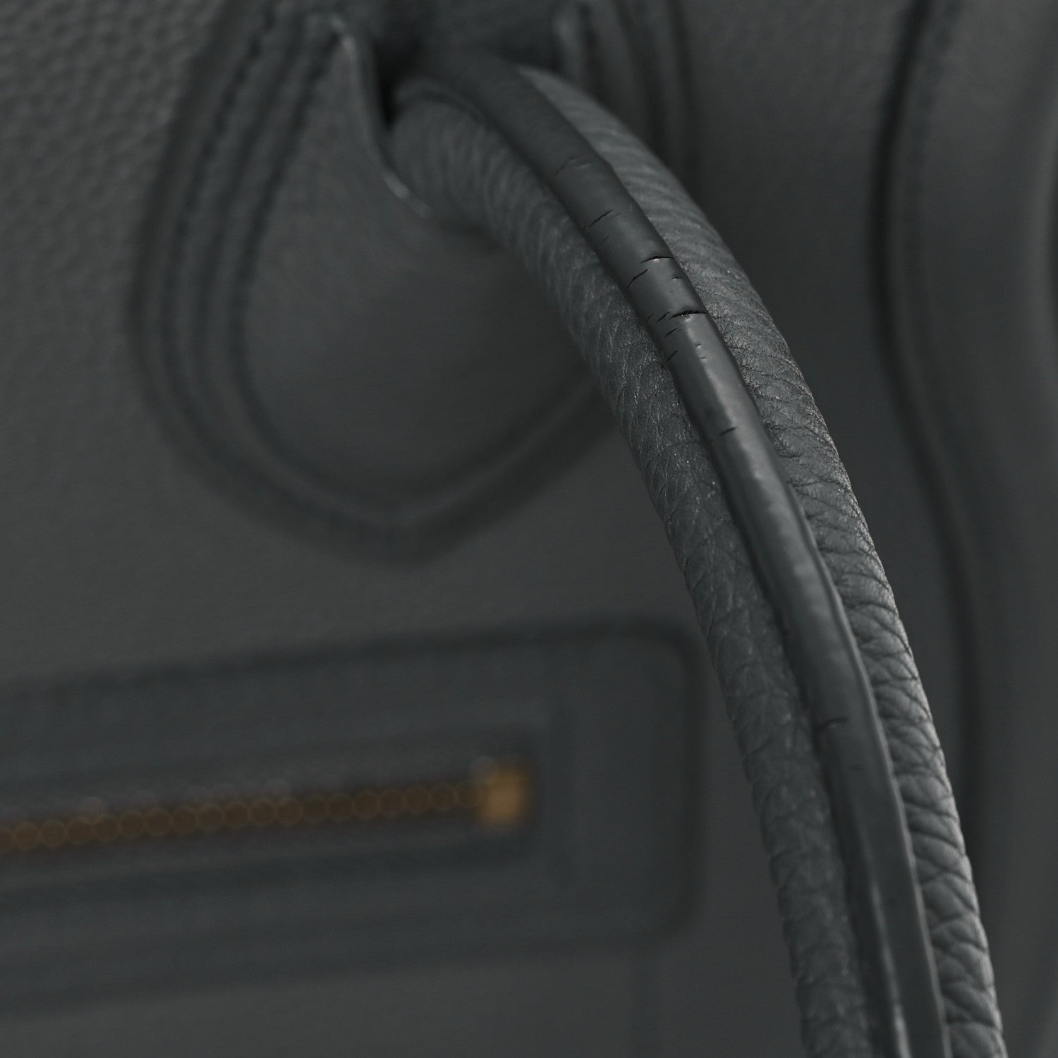 Celine Drummed Calfskin Micro Luggage Kohl 11 of 12