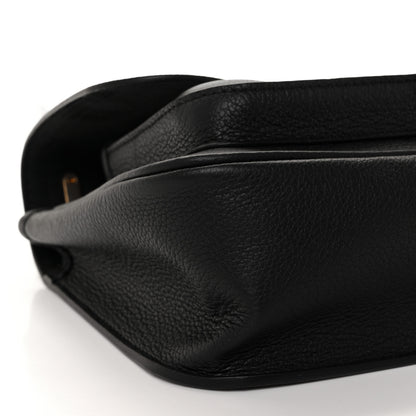Louis Vuitton Grained Calfskin Lockme Chain Bag Black 7 of 8