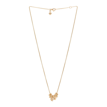 David Yurman 18K Yellow Gold Diamond Stax Rondelle Pendant Necklace 3 of 4