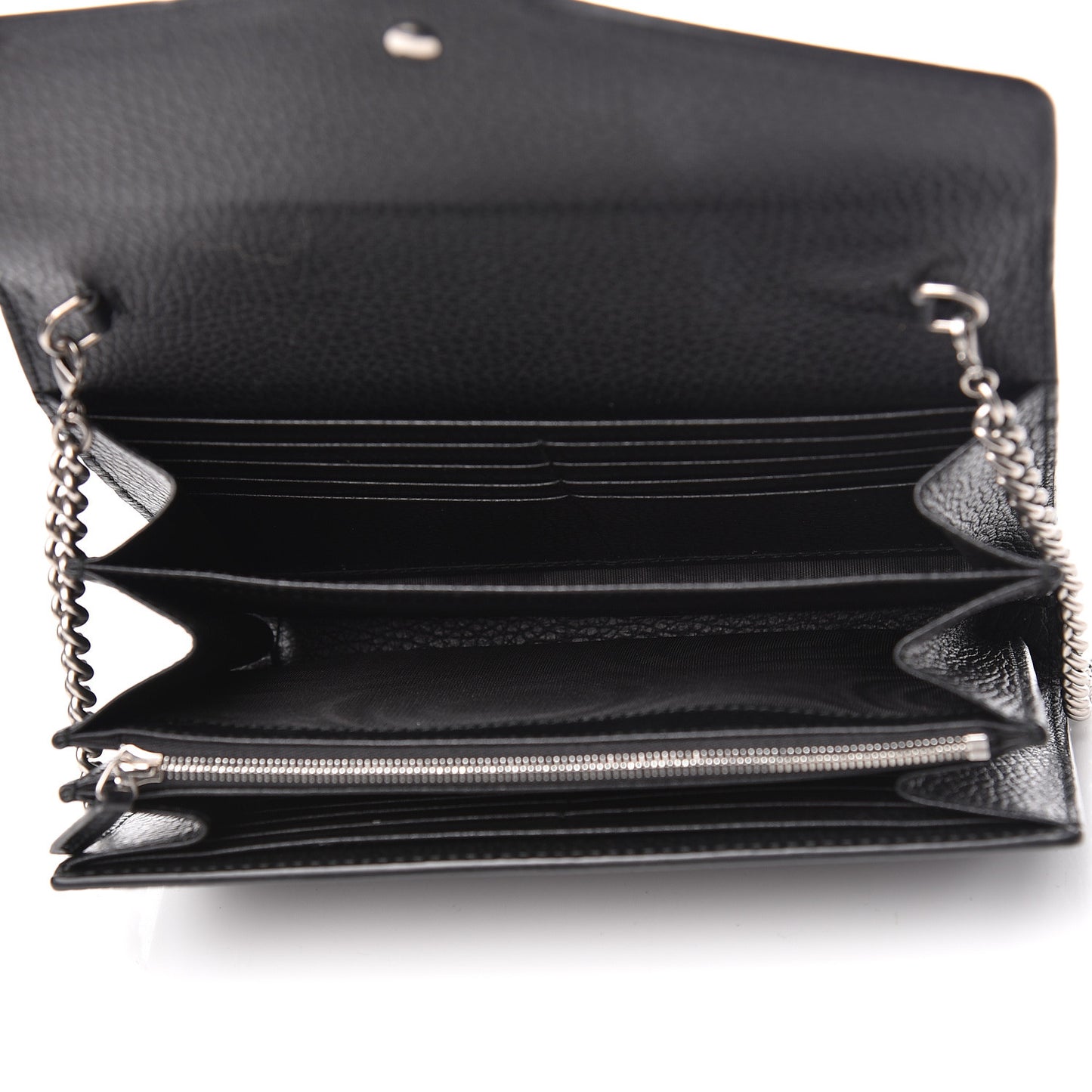 Calfskin Mini Dionysus Chain Wallet Black