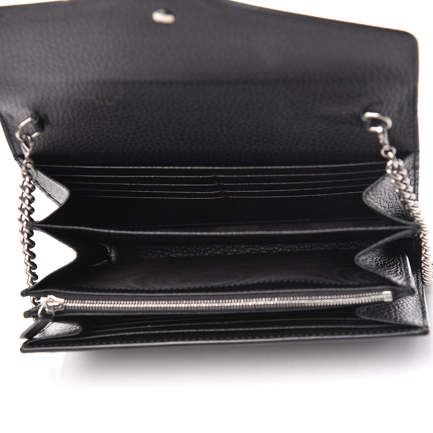 Gucci Calfskin Mini Dionysus Chain Wallet Black 5 of 15