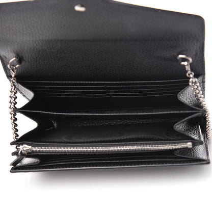 Gucci Calfskin Mini Dionysus Chain Wallet Black 5 of 15
